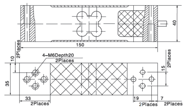 Zemic l6E Loadcell Boyutlar Zemic l6E Loadcell Boyutlar