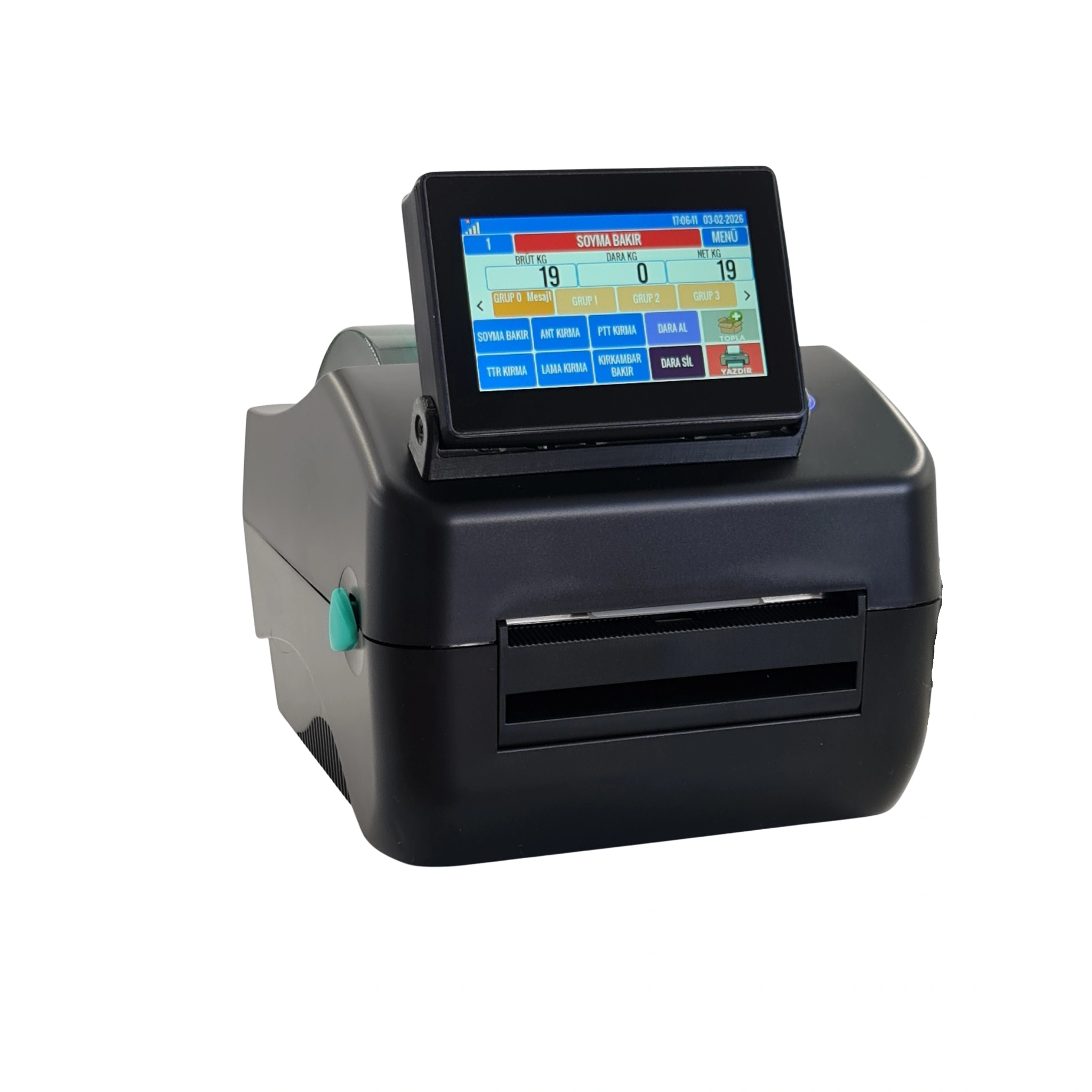 EYZ100R-ÜH 4” Direkt Termal Tartım Entegrasyon Ürün Hafızalı Etiket Yazıcı