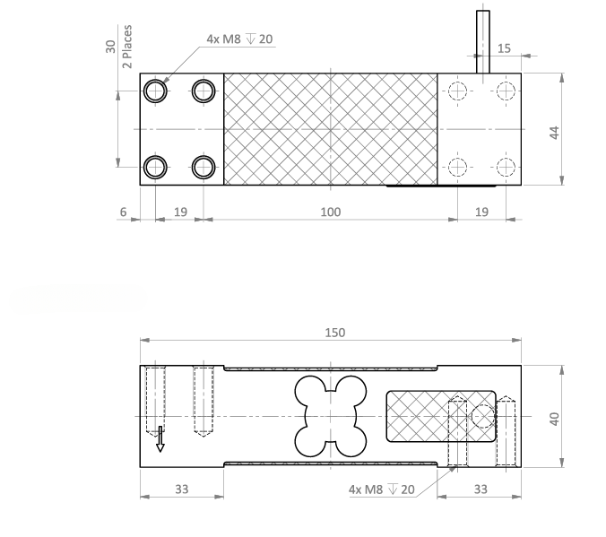 SPE3 Loadcell Boyutlar SPE3 Loadcell Boyutlar