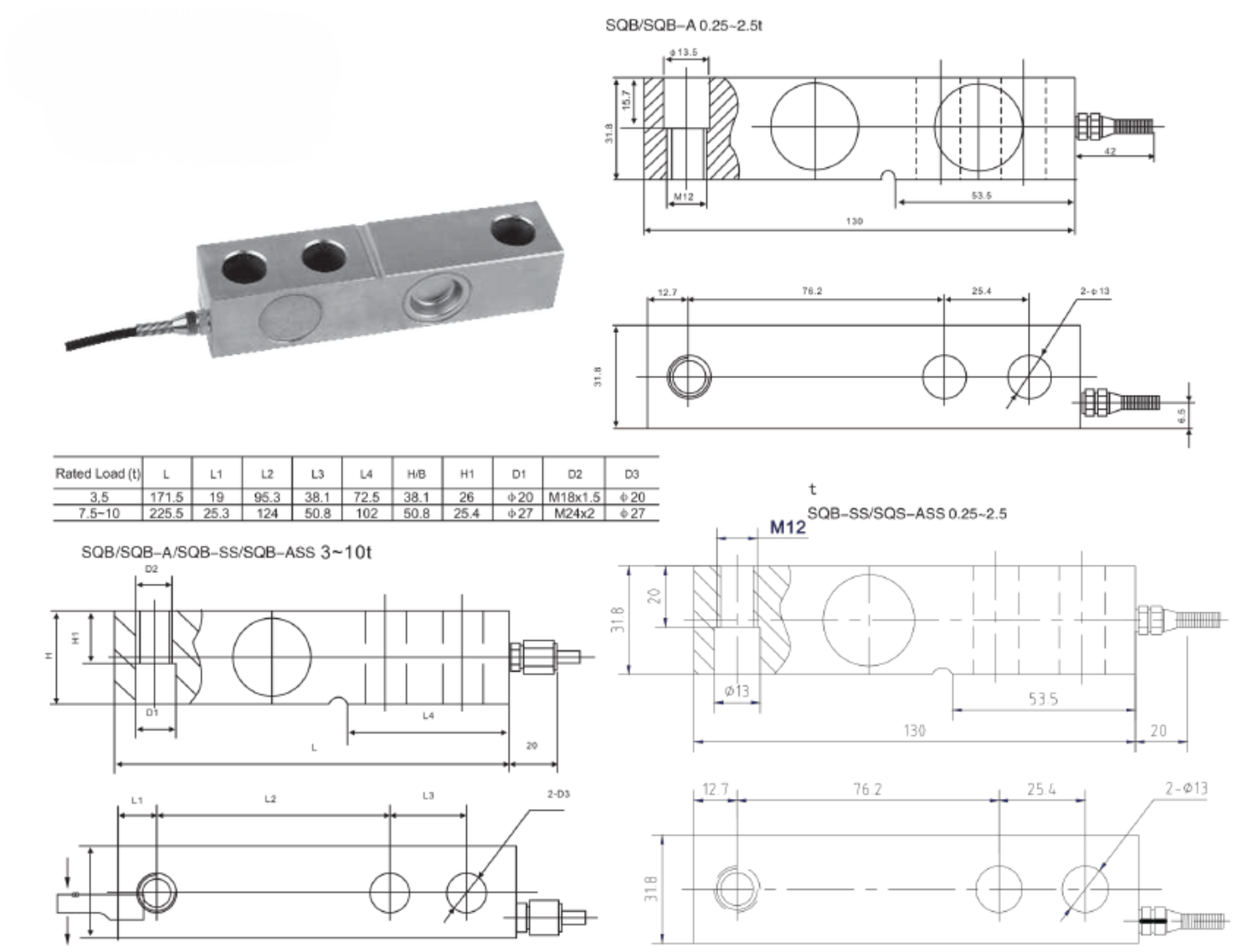 Keli SQB-A Boyutlar Keli SQB-A Boyutlar