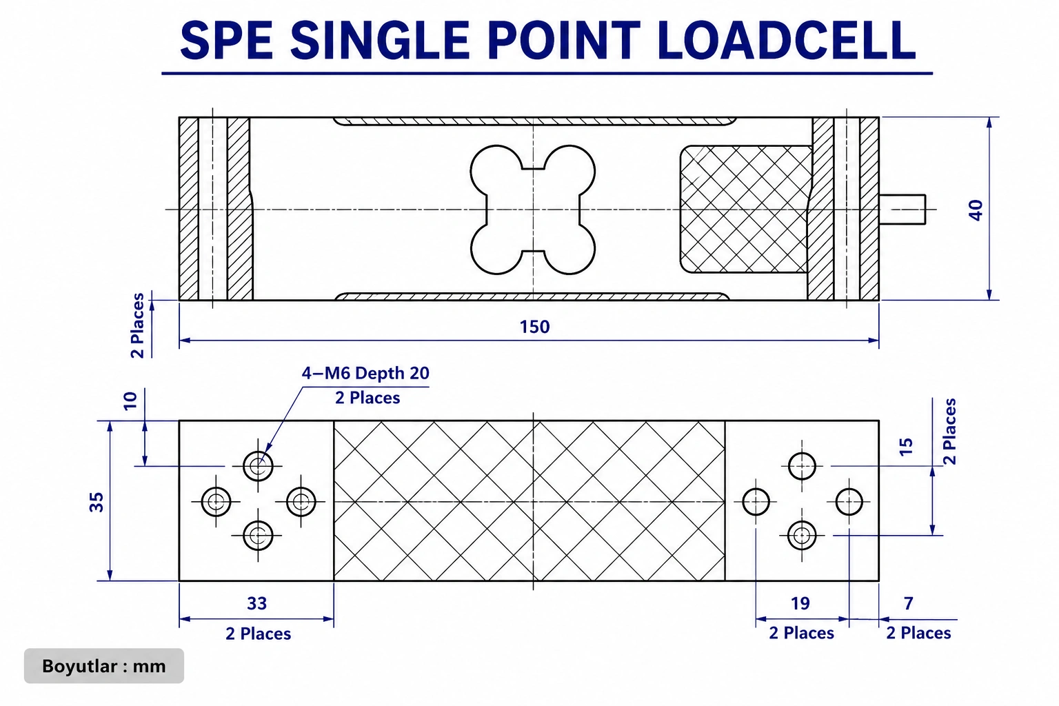 SPE-A638 Single Point Loadcell