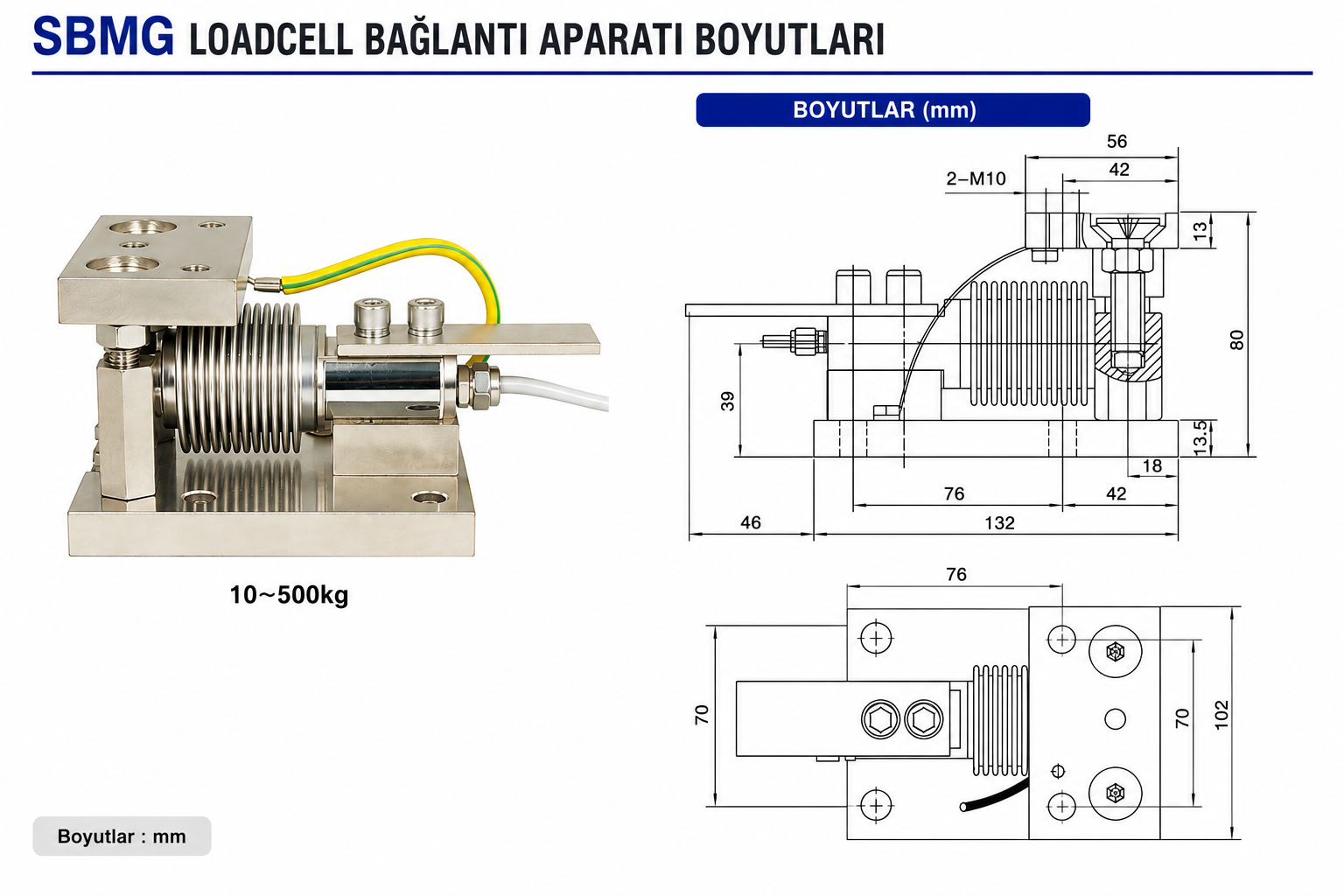 SBMG Loadcell Bağlantı Aparatı