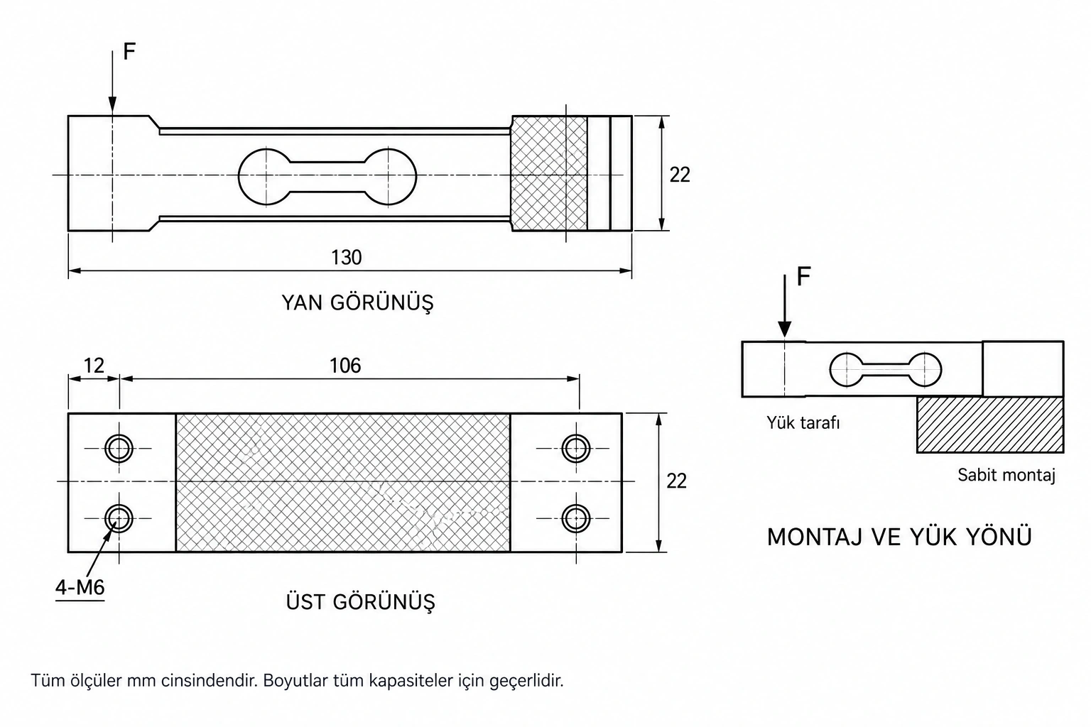 SPD Single Point Loadcell – Tek Nokta Yük Hücresi